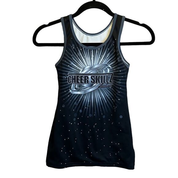 5 for $25🔥Glitter Stars Cheer Skillz Juniors Large Athletic Tank Top - Picture 1 of 4
